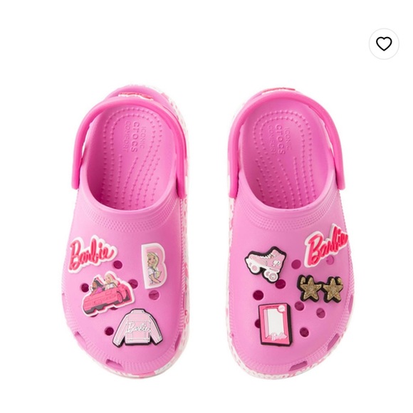 Barbie X Crocs Kids Cutie Crush Clog Taffy Pink NWT - Picture 4 of 5
